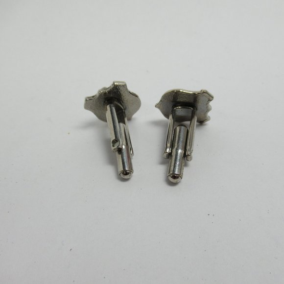 Vintage Silver Shield Cuff Links - Picture 6 of 7